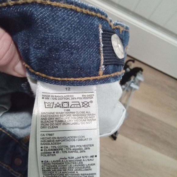 Old Navy Boys Straight Leg Blue Jeans Size 12 - Picture 8 of 9